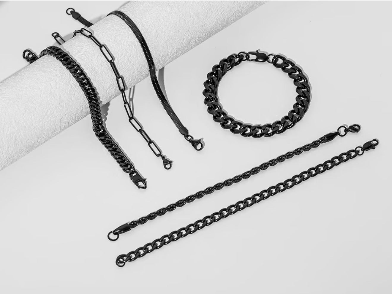 six piece mens braclets