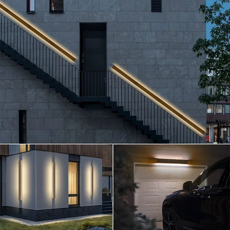 2/1 PCS Outdoor Lighting Waterproof LED Dimming  Remote Control IP65 Waterproof Wall Light  Porch Sconce  85V- 265V 60-200cm