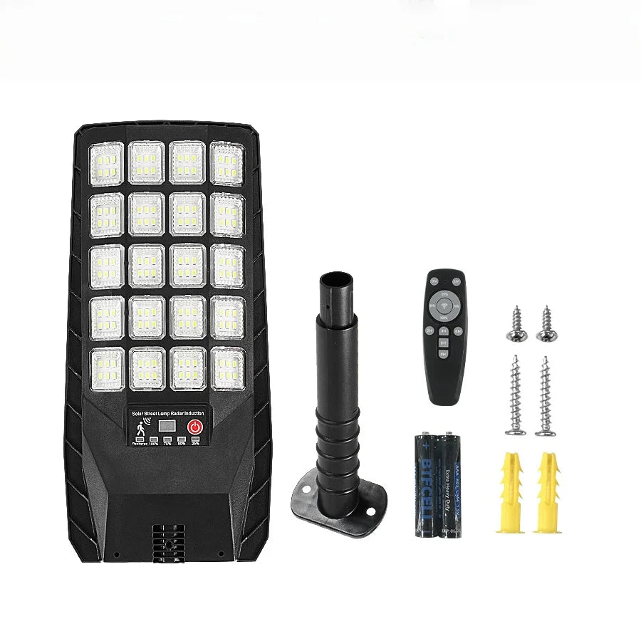 1000000LM Powerful LED Solar Lights 2000W Ultra Bright Motion Sensor Solar Wall Lamp IPX67 Waterproof External Garden Lantern