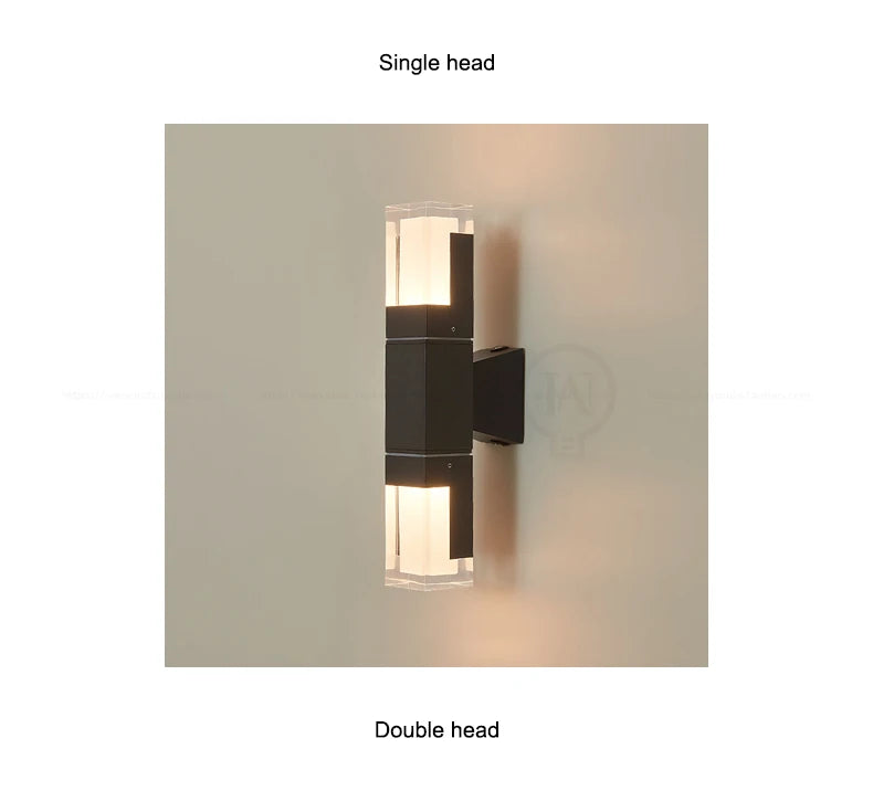 PIR Sensor outdoor wall lamp waterproof courtyard lamp modern minimalist corridor staircase lamp villa front door lamp garden