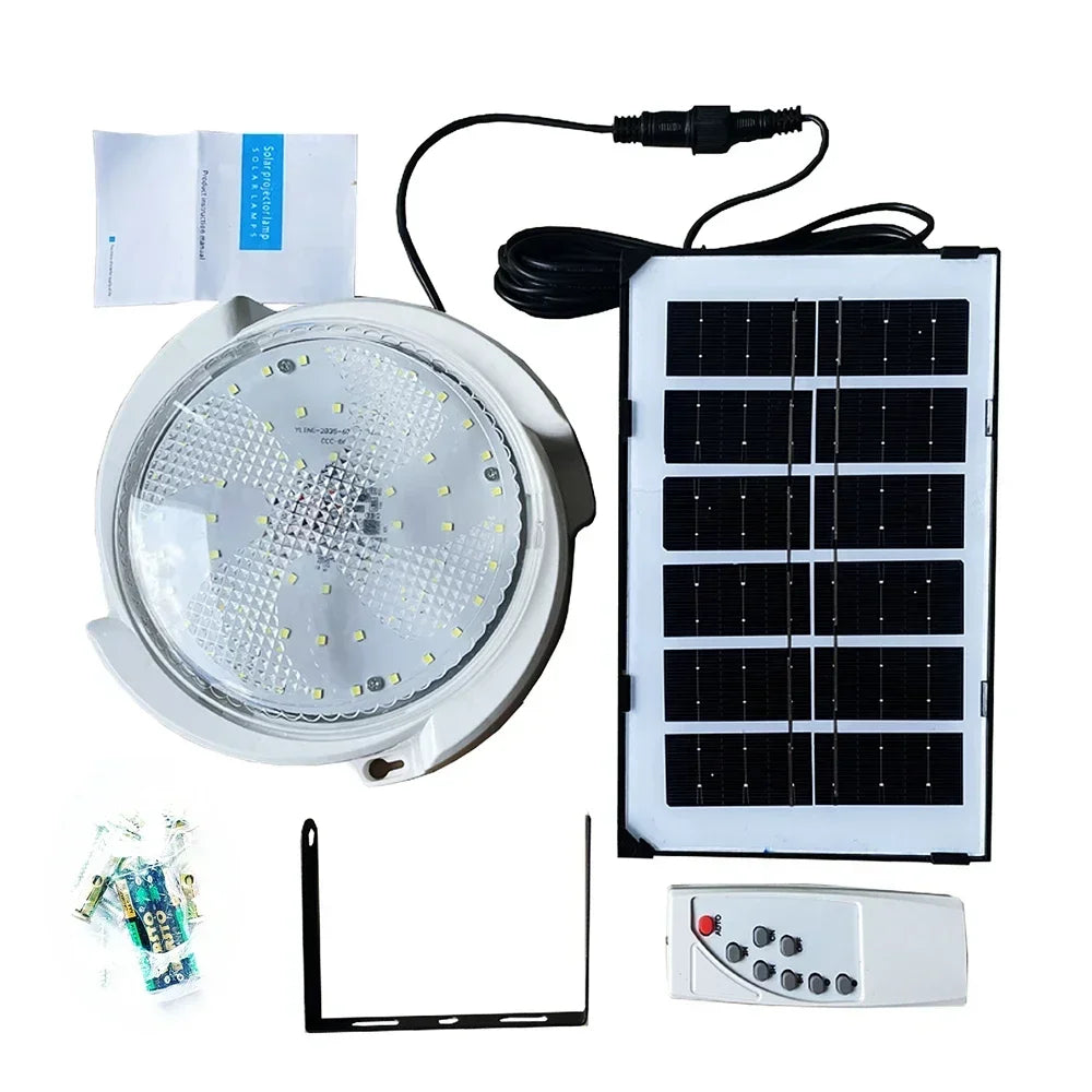 60/500W LED Solar Ceiling Light IP66 Waterproof Indoor Home Top Ceiling House Outdoor Garden pandent light Living Room Lighting