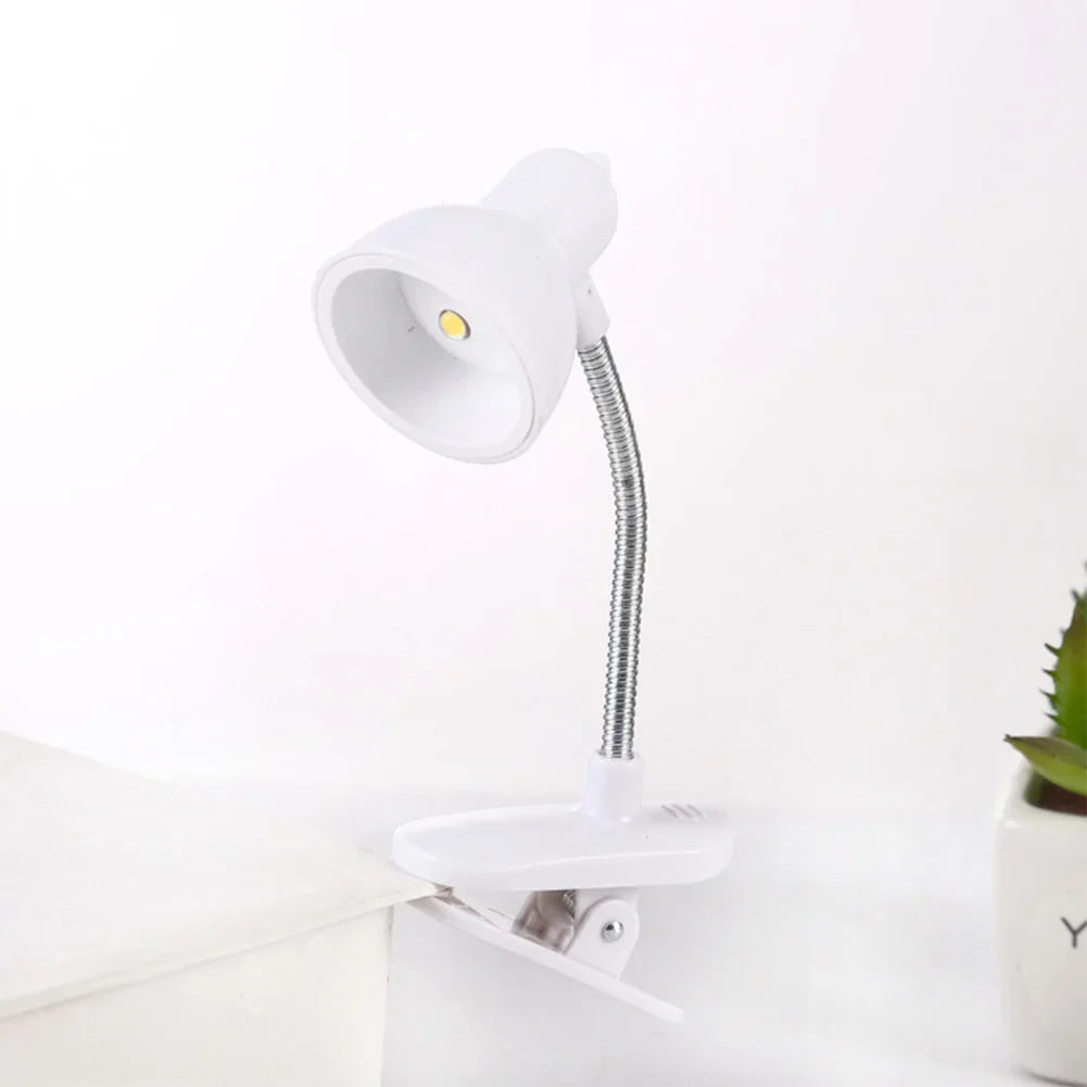 1Pc Cute Mini Lamp to Read Book Eye Protection Rotatable Reading Lamp with Clamp Reading Lights for Books Desk Table Bedroom