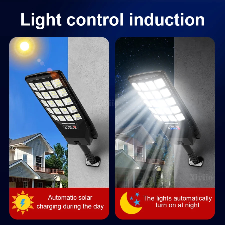 1000000LM Powerful LED Solar Lights 2000W Ultra Bright Motion Sensor Solar Wall Lamp IPX67 Waterproof External Garden Lantern