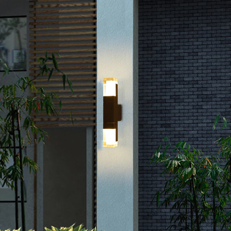 PIR Sensor outdoor wall lamp waterproof courtyard lamp modern minimalist corridor staircase lamp villa front door lamp garden