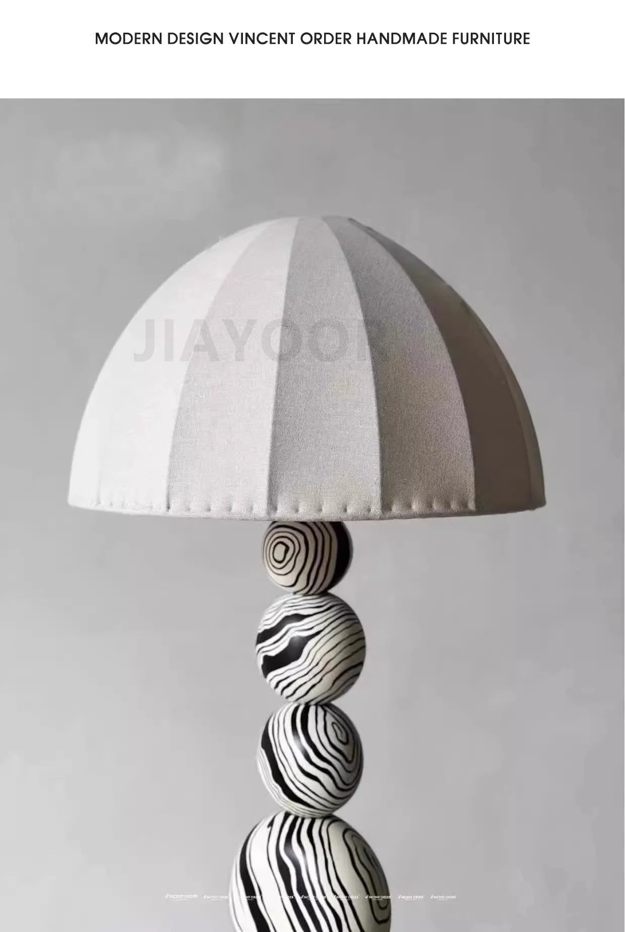 Medieval Zebra Floor Lamp Living Room Sofa Standing Lamp Creative Design Bedroom Decoration Desk Lamp Sphere Ornament Light LED