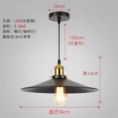 3 Lights IndustrialVintagePendantLampBlack MetalUmbrellaShade HangingCeiling Light ForCafeBarRestaurant KitchenDining Home Decor
