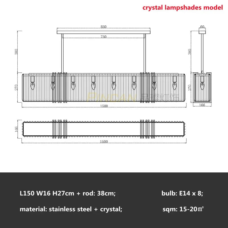 American Modern Luxury Steel Led Pendant Lights Dining Room Gold Lustre Straight Hanging Lamp Deco Indoor Lighting Fixtures Lamp