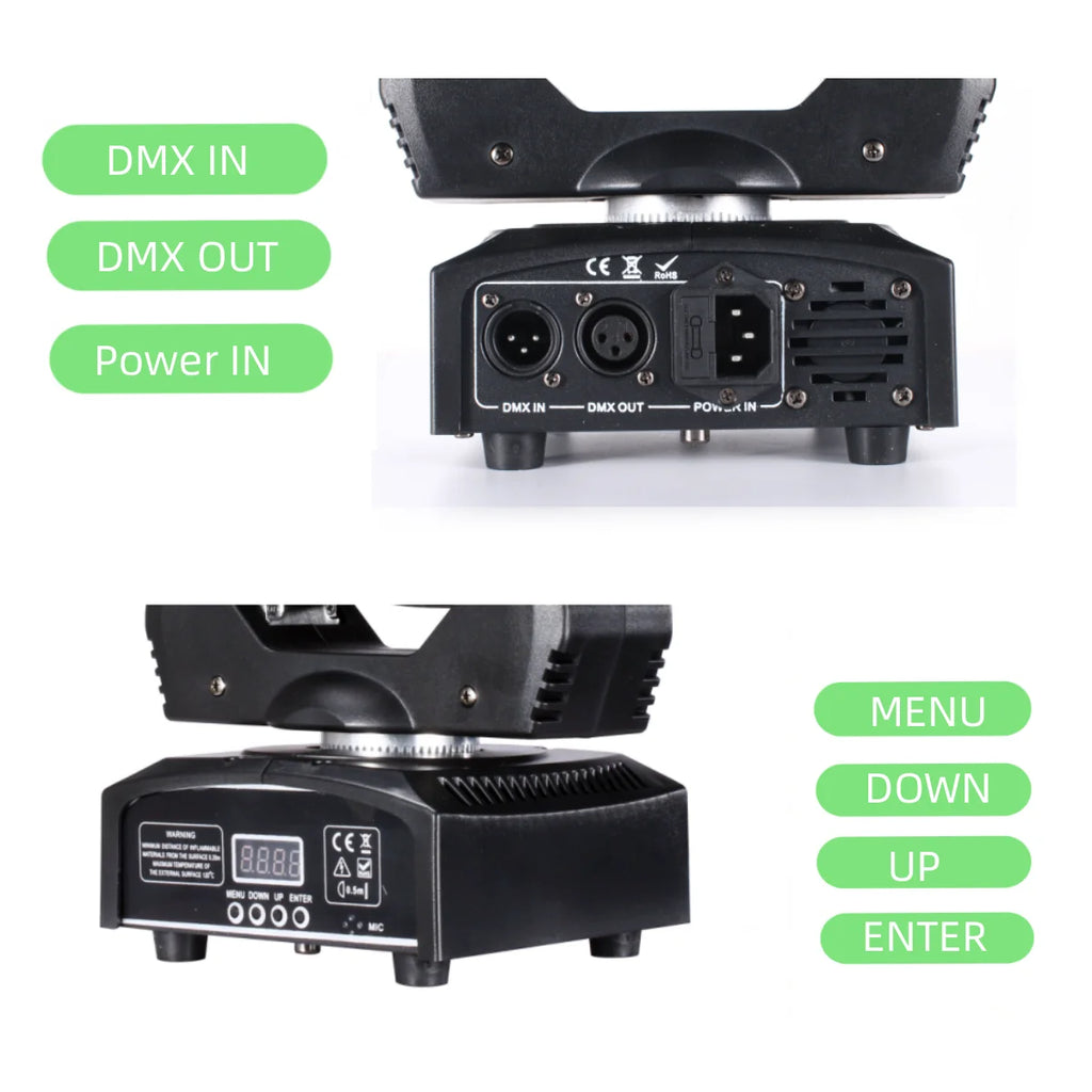 LED 75W Mini Led Spot Moving Head Light Gobo Beam 60W Moving Heads Lights Super Bright  LED DJ Spot Light