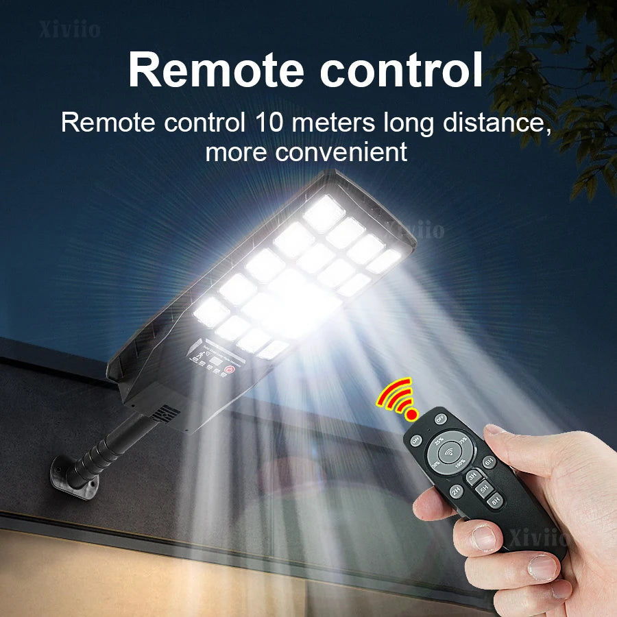 1000000LM Powerful LED Solar Lights 2000W Ultra Bright Motion Sensor Solar Wall Lamp IPX67 Waterproof External Garden Lantern
