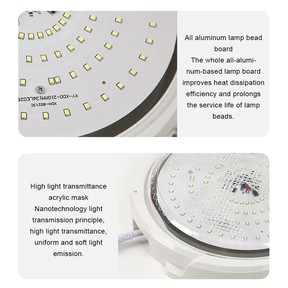 60/500W LED Solar Ceiling Light IP66 Waterproof Indoor Home Top Ceiling House Outdoor Garden pandent light Living Room Lighting