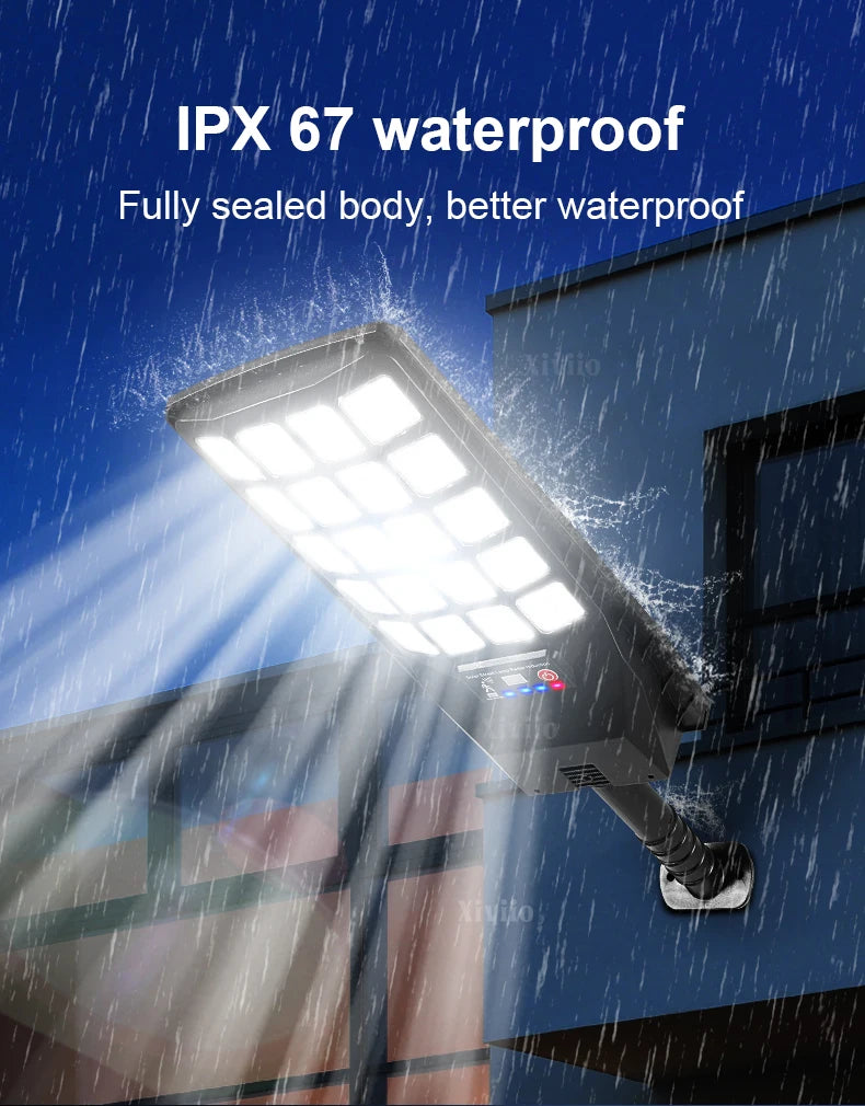 1000000LM Powerful LED Solar Lights 2000W Ultra Bright Motion Sensor Solar Wall Lamp IPX67 Waterproof External Garden Lantern