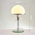 Bauhaus Lamp White Table Lamp Danish Designer Nordic Bedroom Bedside Simple Glass Table Light for Living Room