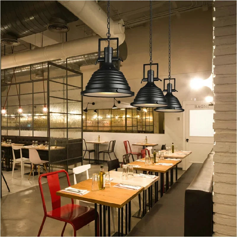 Nordic Retro Industrial Nostalgic Pendant Lights Modern Home Decoration Led Lamp Bedroom Dinning Room for Bar Ceiling Chandelier