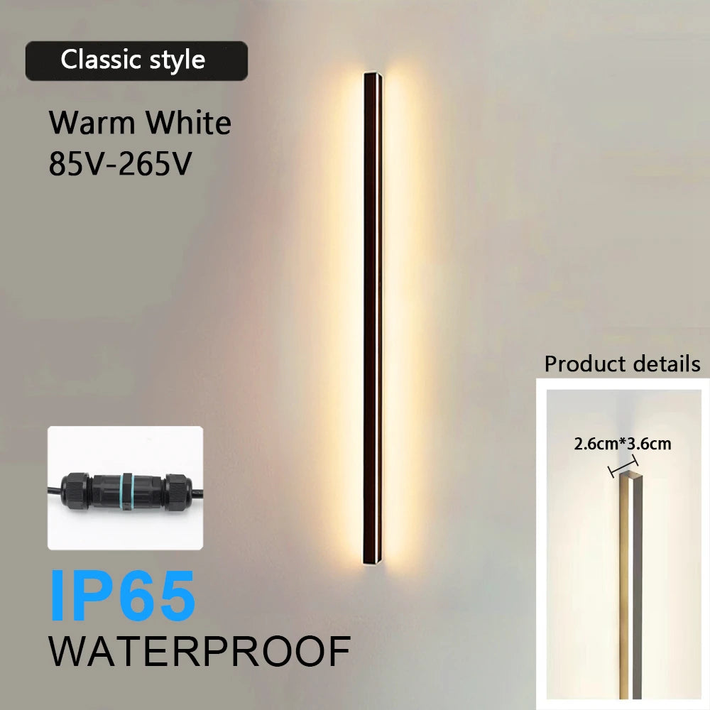 2/1 PCS Outdoor Lighting Waterproof LED Dimming  Remote Control IP65 Waterproof Wall Light  Porch Sconce  85V- 265V 60-200cm