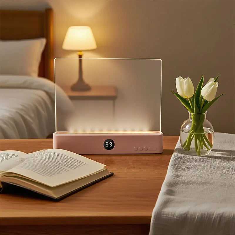 LED Book Light and Night Light 2 in 1, 3 Color Temperatures & Stepless Dimming, USB Rechargeable Reading Light with Timer for Ni