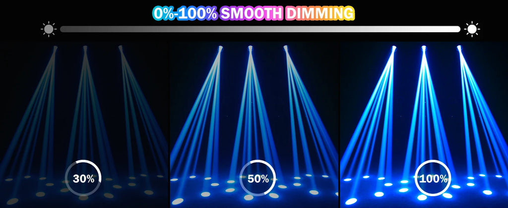 U'King 295W 14R HID Beam Moving Head Light 8/18 Prism Gobo Zoom  Rainbow Effect Stage Light DMX512 DJ Lights For Xmas Party KTV