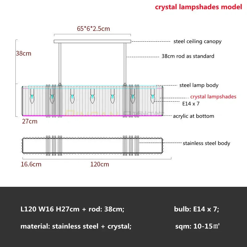 American Modern Luxury Steel Led Pendant Lights Dining Room Gold Lustre Straight Hanging Lamp Deco Indoor Lighting Fixtures Lamp