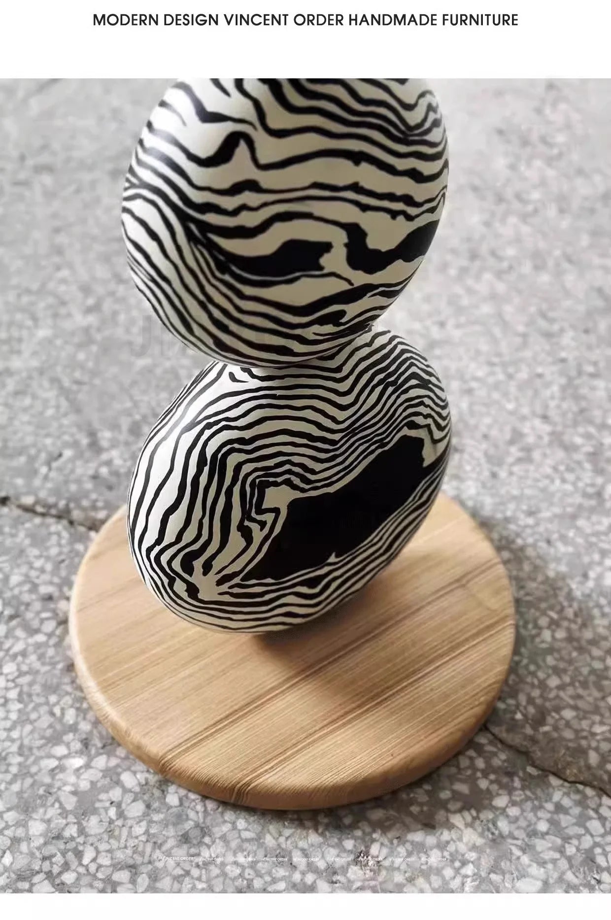 Medieval Zebra Floor Lamp Living Room Sofa Standing Lamp Creative Design Bedroom Decoration Desk Lamp Sphere Ornament Light LED