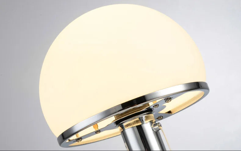 Bauhaus Lamp White Table Lamp Danish Designer Nordic Bedroom Bedside Simple Glass Table Light for Living Room