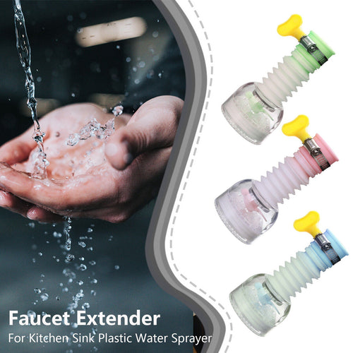 360° Rotating Faucet Extender – Flexible Kitchen Tap Sprayer Attachment