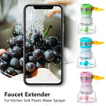360° Rotating Faucet Extender – Flexible Kitchen Tap Sprayer Attachment