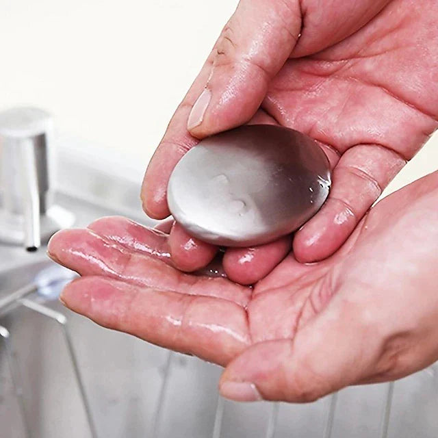 Stainless Steel Odour Removing Soap Bar – Eliminates Garlic, Fish & Cooking Smells